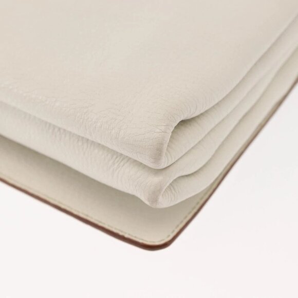 PRADA Shoulder Bag Leather White Gold Auth ep11182 - Picture 4 of 16